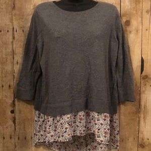 Loft size medium layered lightweight sweater